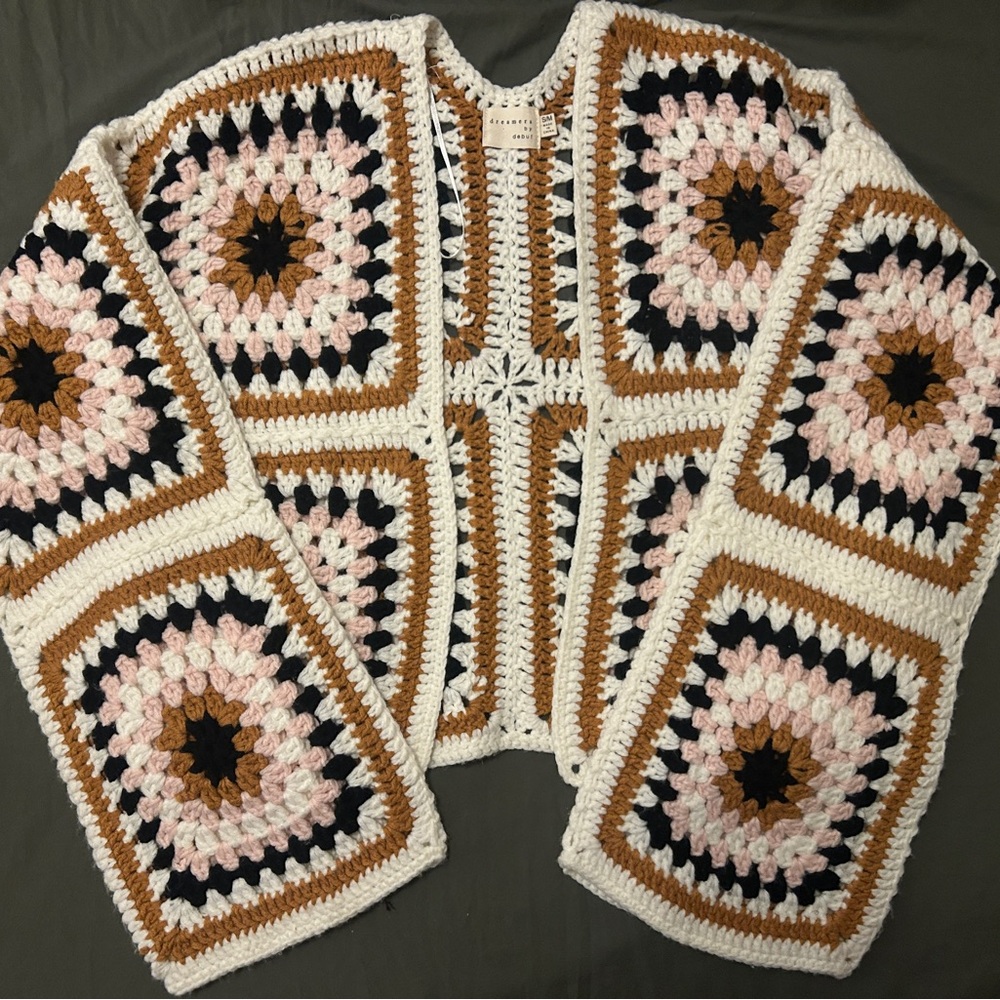 Chic Crochet Cardigan Sweater